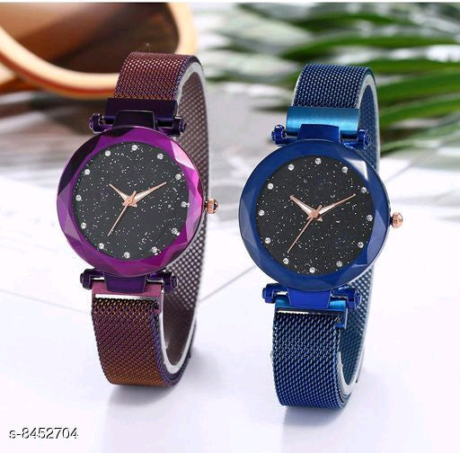 Classy Magnet Chain Elegant Women Wrist Watch (without Box )